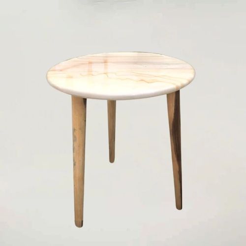 Resin Table With Marble Texture