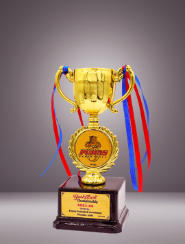 PF-1110 Plastic Trophy, Color : Golden