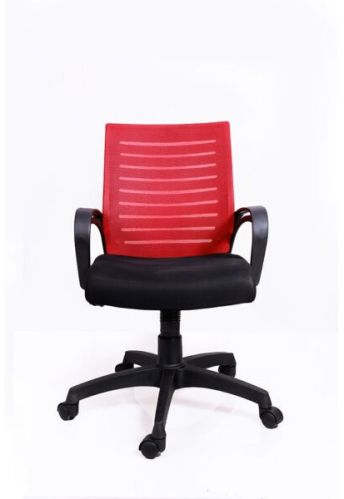 Vassio Red & Black Net Office Chair