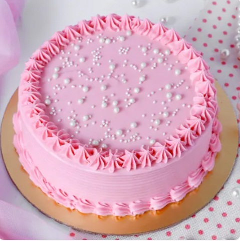 Classic Vanilla Cake, Shape : Round Shape