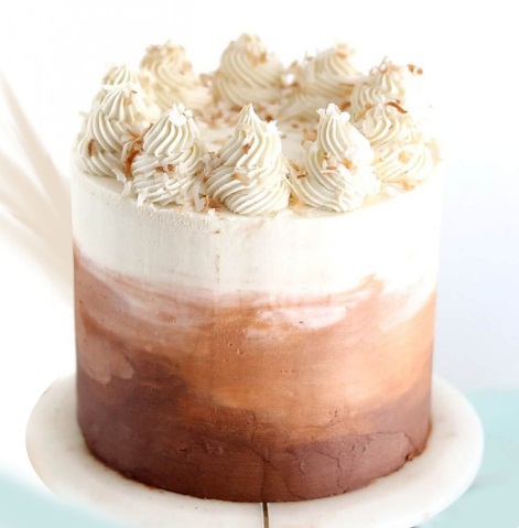 Nutty Chocolate Cake, Shape : Round