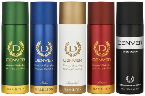 Black Code Combo Deodorant Spray - for Men (1000 Ml, Pack of 5)