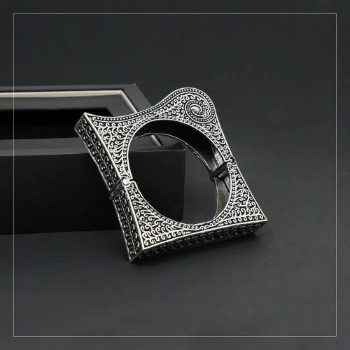 Silver Color Oxidised Bracelet (GSB161SLV)