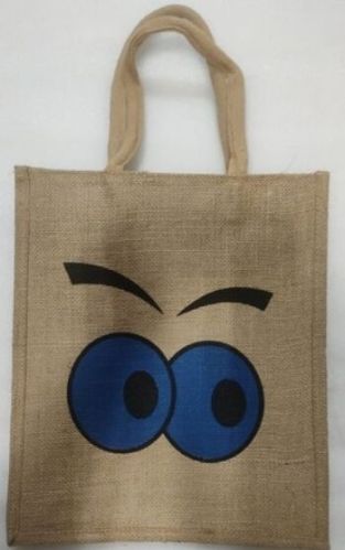 Printed Jute Pouch Bag