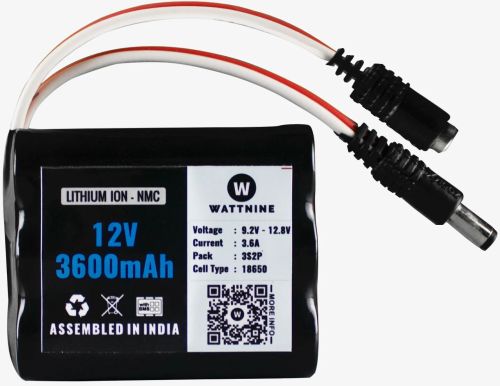 12v 3600mah Battery Pack With 1 Year Warranty - Bms Included