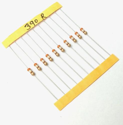 390 Ohm, 1/4 Watt Resistor With 5% Tolerance (Pack Of 10)