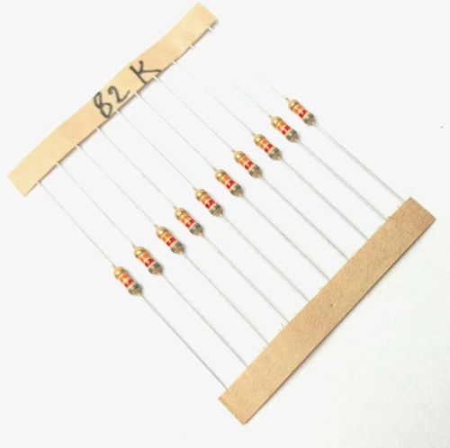 82K Ohm, 1/4 Watt Resistor With 5% Tolerance (Pack Of 10)