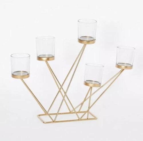 5 Glass Cup Candle Holder