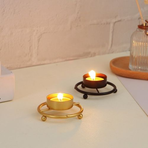 Metal Golden Colour Mini Tea Light Holder