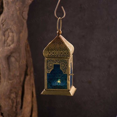 Metal Mandir Hanging Lantern