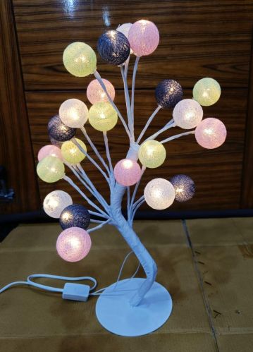 The Retake Multicolour Thread Ball Lighting Tree Lamp