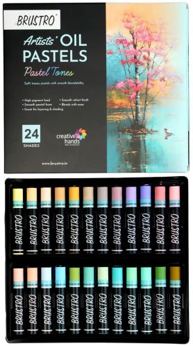 Artist Oil Pastel Set Of 24 (Pastel Tones)