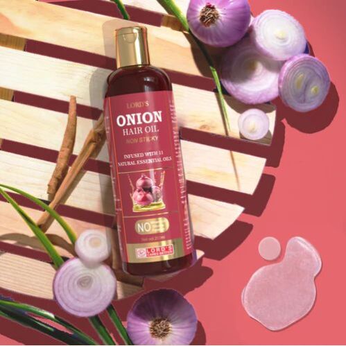 Onion Hair Oil, Form : Liquid, Packaging Type : Plastic Bottle