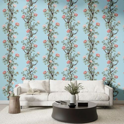 Breezy Floral Wallpaper, Color : Colorful