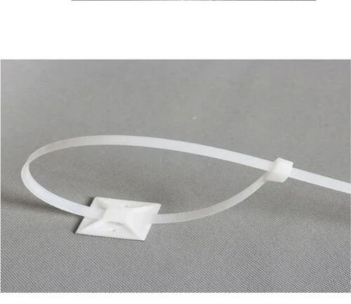 PVC Cable Tie Mounts, Color : White