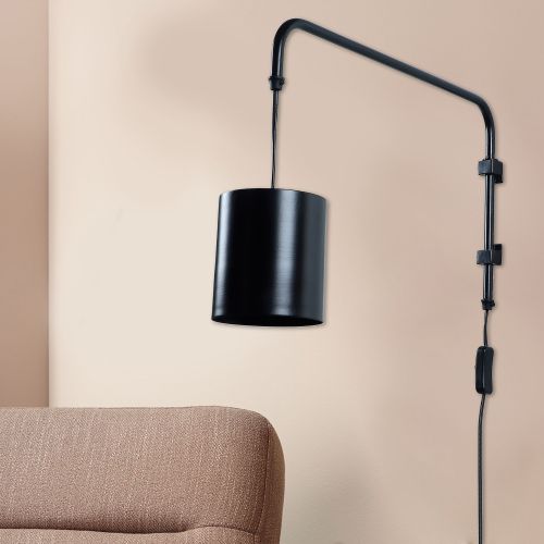 Cicero Black Metal Wall Light