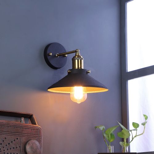 Nora Black Metal Wall Light