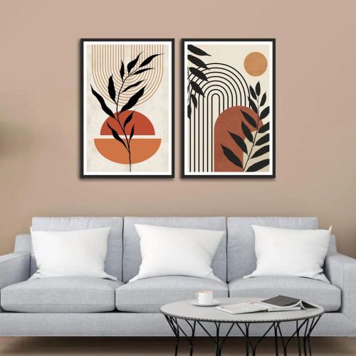 Beautiful Flower Art Canvas Set Of 2 Wall Frames