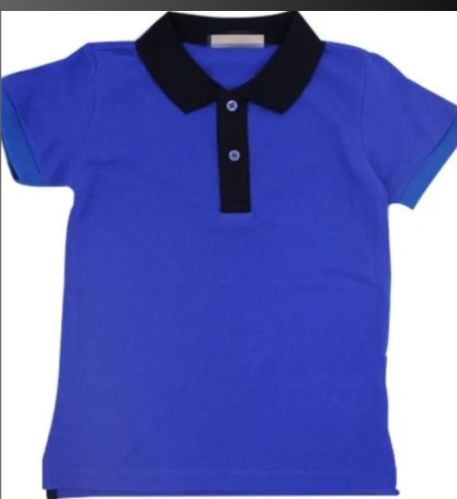 Plain Polyester V-neck School Tshirts All, Gender : Boys