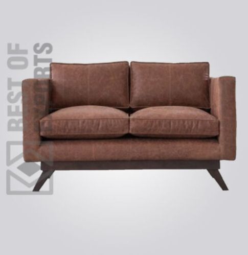 Italian Modern Leather Restaurant Sofa