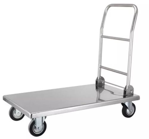 Bajrangi Polished Metal Stainless Steel Trolley All for Industrial