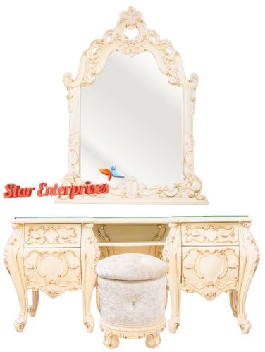 High-quality Wood Antique Designer Dressing Table DRSR-07