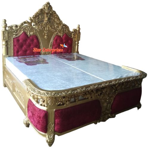 Star Enterprises Teak Wood Luxurious King Size Bed BD-0100
