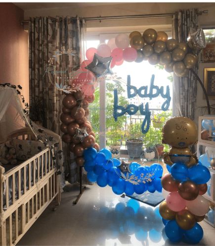 Foil Baby Boy Welcome Balloon Decoration