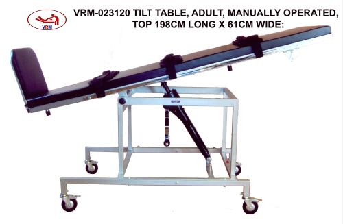 Metal Polished Manual Tilt Table VRM 02 3120, Brand Name : VRM-023120