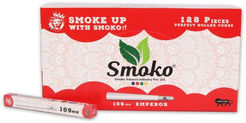 Smoko Rolling Cones, Rolling Papers, 128 Pcs., Classic King Size 109 Mm, White