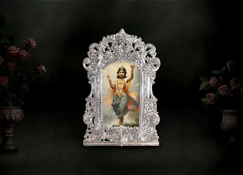 Silver Kanhaiya Wall Frame