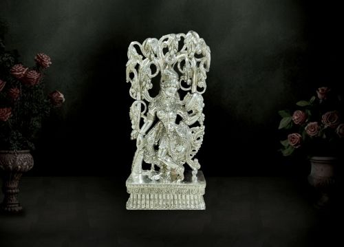 Silver Plated God Idol