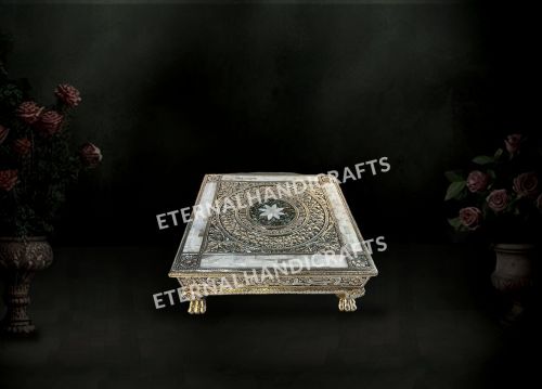 Traditional Silver Bajot With Floral Design