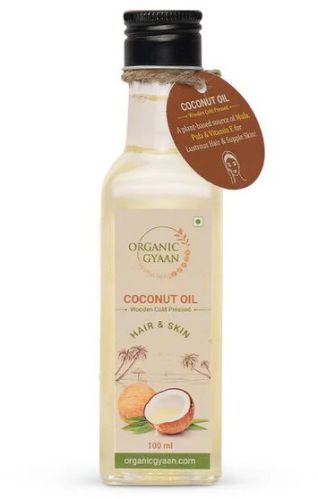 Good For Skin and Health Organic Gyaan Coconut Oil - Wooden Cold Pressed