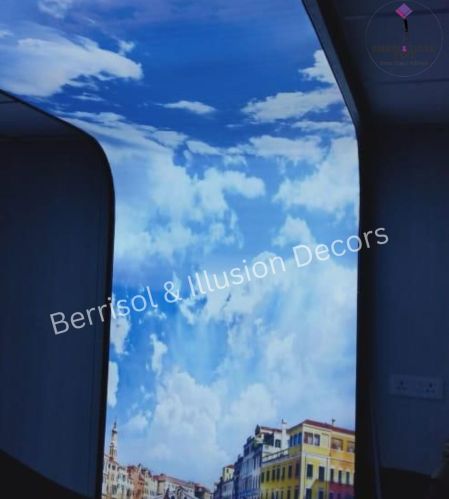 PVC Oval Design Stretch Ceiling