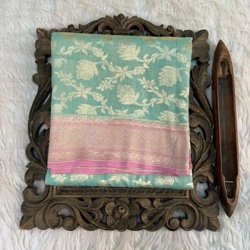 Contrast Munga Silk Banarasi Saree