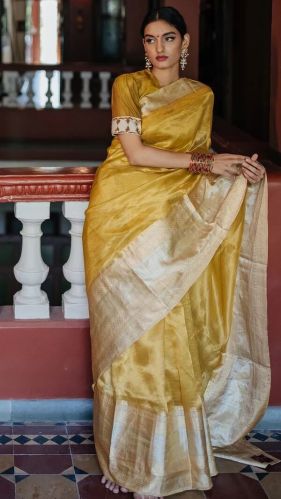 Kanjeevaram Tissue Silk Kanchi Pattu Saree