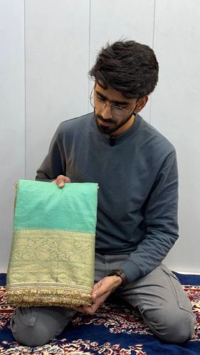 Organza Silk Designer Saree, Saree Length : 5.5 Meter