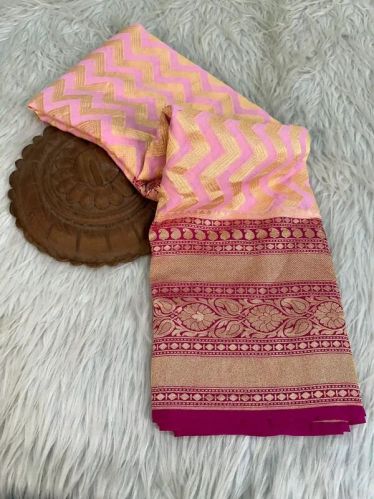 Zig Zag Khaddi Georgette Banarasi Saree