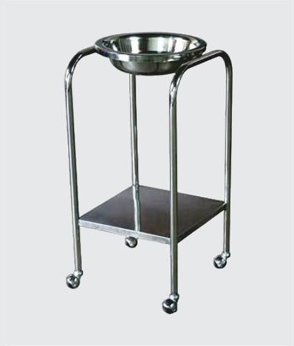 Stainless Steel Hospital Single Bowl Stand