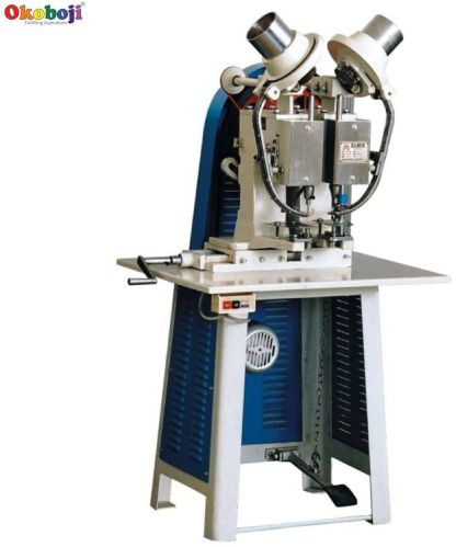Semi Automatic Double Head Eyelet Machine 5.5mm
