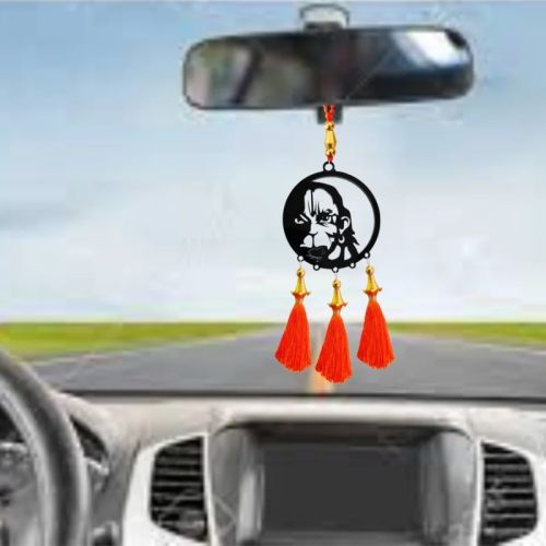 Acrylic Bajrang Bali Design Car Hanging