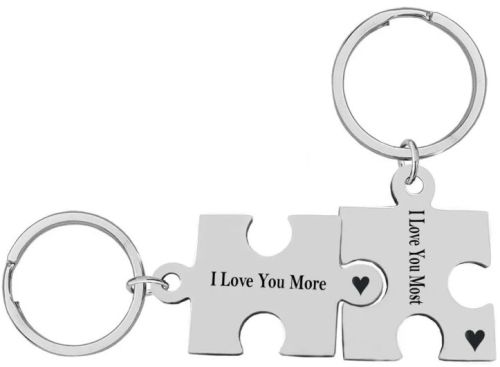 Personalized Puzzle Custom Text Keychain