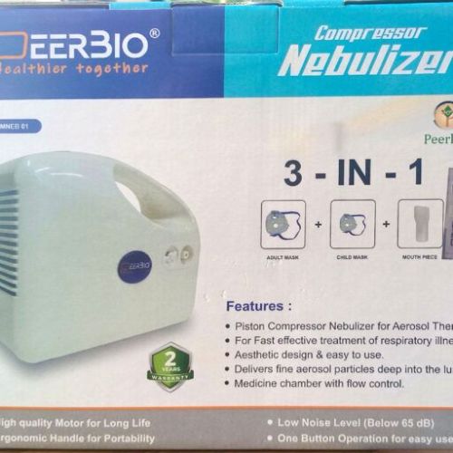 Peerless Biotech PEERBIO COMPRESSOR NEBULIZER 3-IN-1 for Nebulization