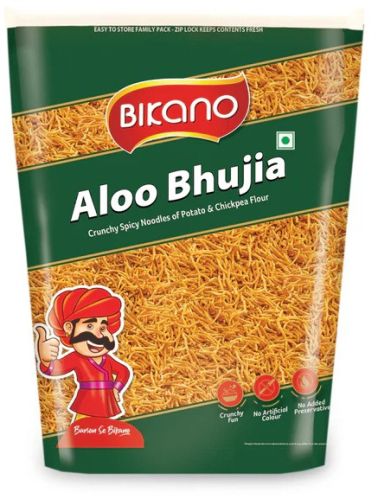 Bikano Aloo Bhujia Namkeen, Packaging Type : Plastic Bag