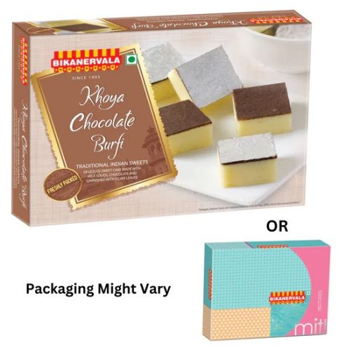 Khoya Chocolate Burfi, Packaging Type : Box, Packaging Size : 1kg