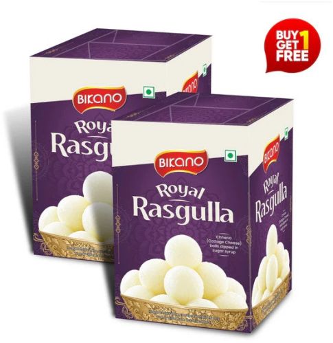 Bikano Royal Rasgulla 1 Kg (BOGO)