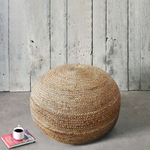 Cotton Hand Made Jute Pouf