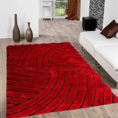 Microfiber Luxury hand-tufted 3d Shag Rug Multi Pal Size