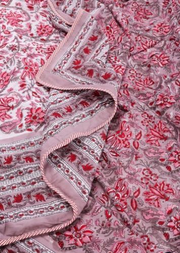 Gayatri Purple Reversible Cotton Muslin Dohar Blanket